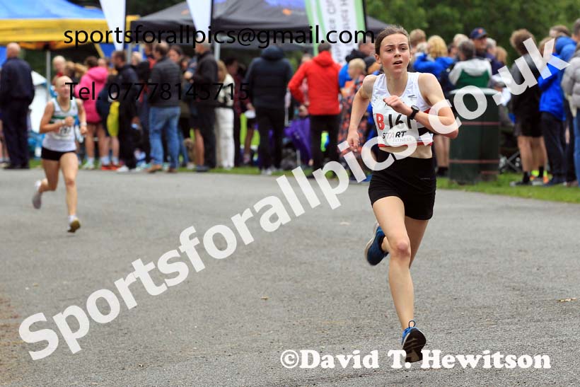 Girls under-15s 2023 Northern 6 and 4 Stage Relays and Youngsters, Birkenhead Park, Wirral.  Photo: David T. Hewitson/Sports for All Pics